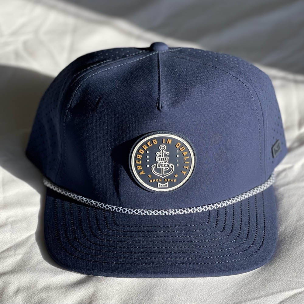 NWOT Melin Coronado Anchor Hydro - Classic- Steele Blue Snapback Hat
